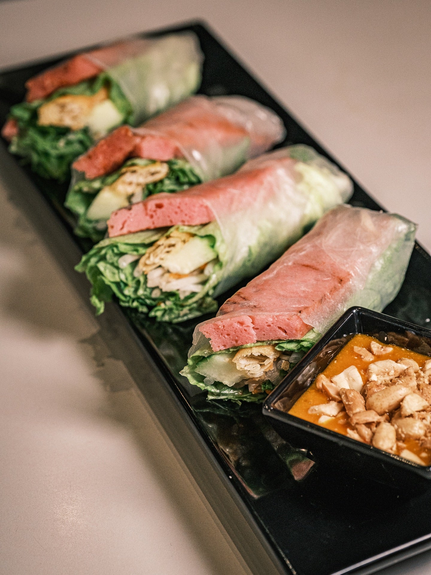 28. Grilled Pork Patties Spring Rolls (2pcs)